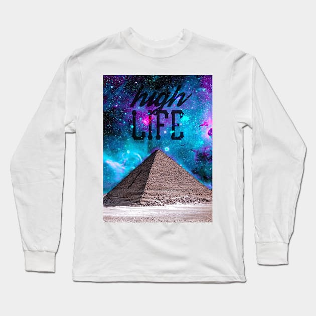 High Life Pyramid Long Sleeve T-Shirt by shanin666